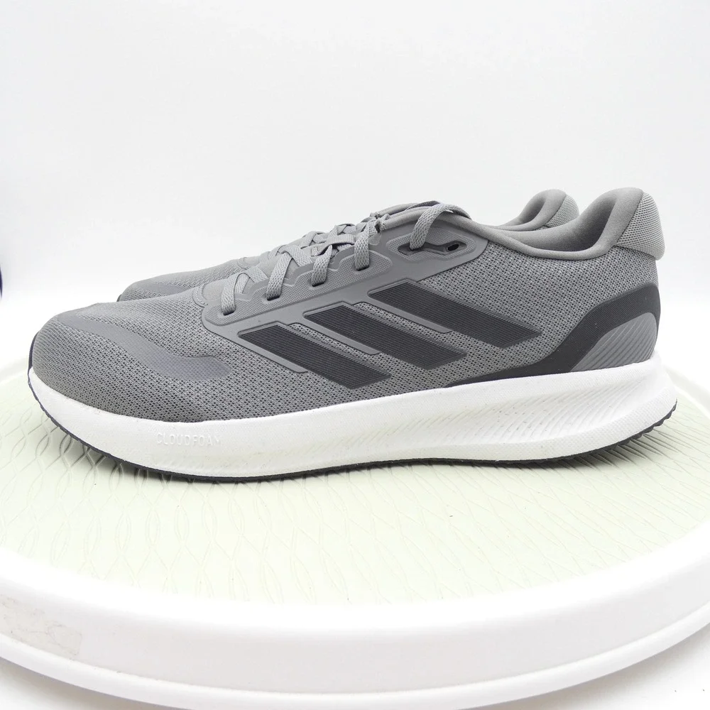 Adidas Falcon Run 2.0 Mens Grey Black Running Shoes Sneakers GV9553
